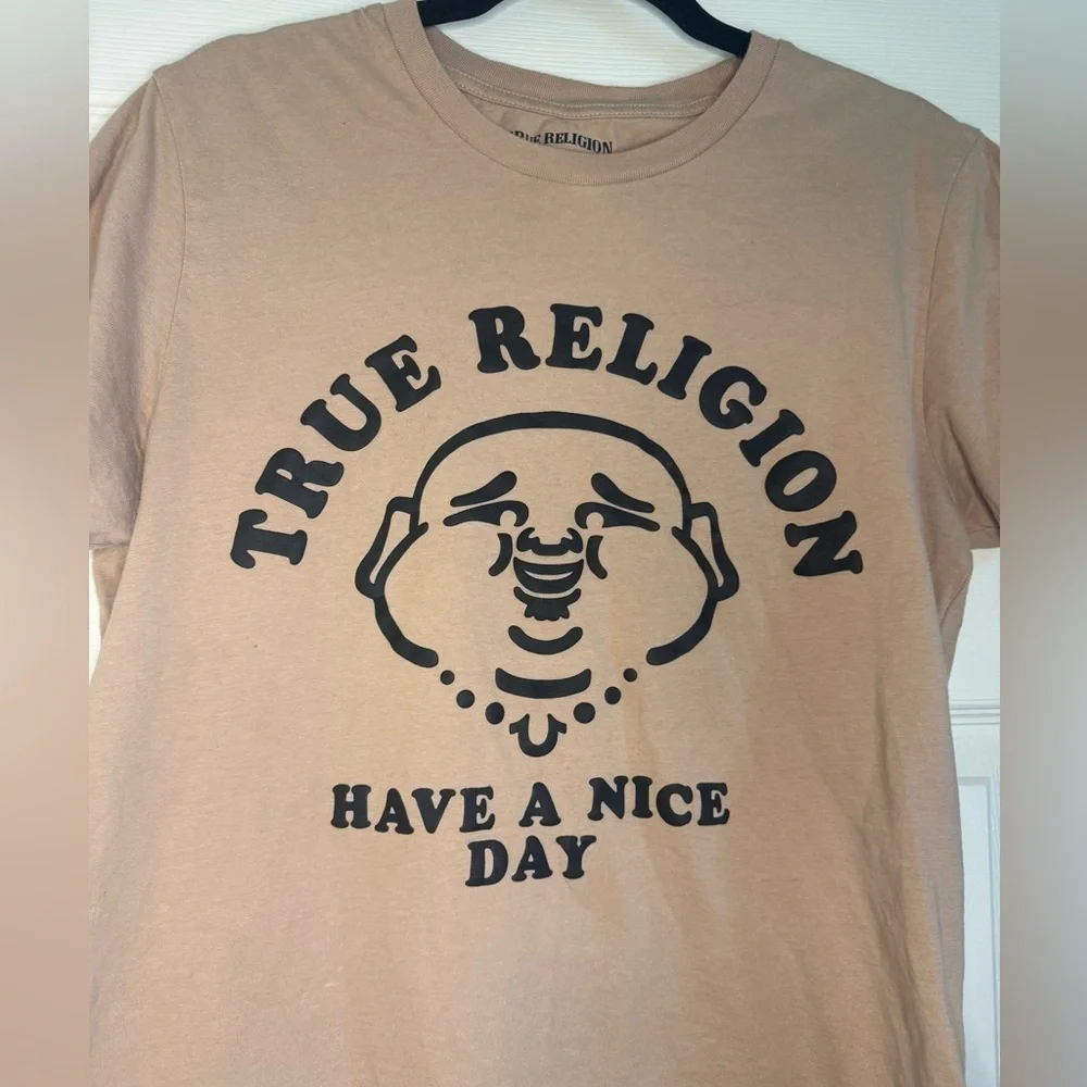 True Religion Tan Graphic T-Shirt